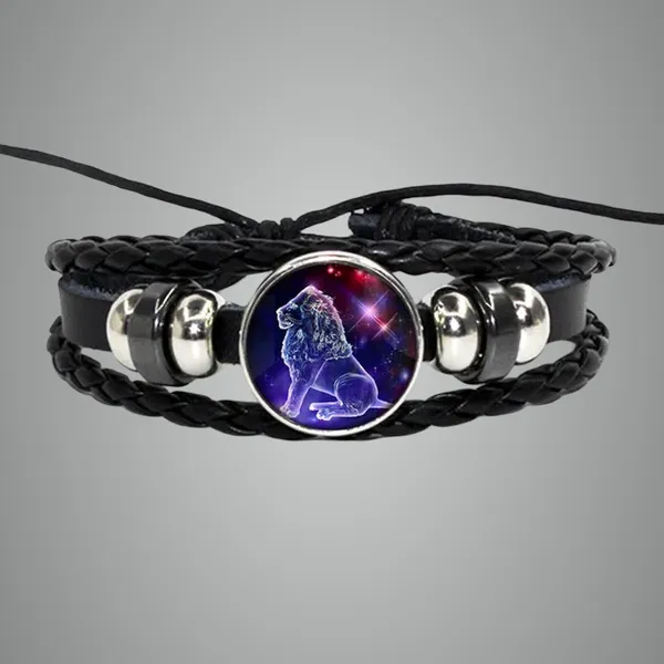 Zodiac_Leather_Braided_Bracelet_|_🔥FLAT_50%_OFF_SALE🔥