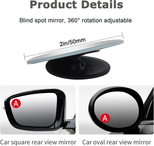 2_Inch_Round_Blind_Spot_Mirror_|_🔥Pack_of_2🔥_|_FLAT_50%_OFF_SAVING