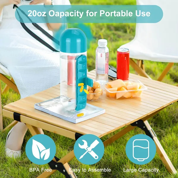 2_in_1_Portable_Water_Bottle_Medicine_Storage_Organizer_Box
