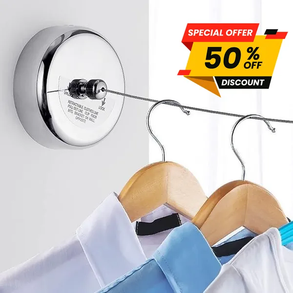 Dry-Easeā¢_-_The_Retractable_Cloth_Drying_line_-_Stainless_Steel_|_š„FLAT_50%_SAVINGš„