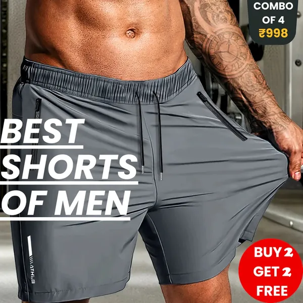 Combo_of_4_Stretchable_Cotton_Shorts_|_š„FLAT_50%_SAVINGš„