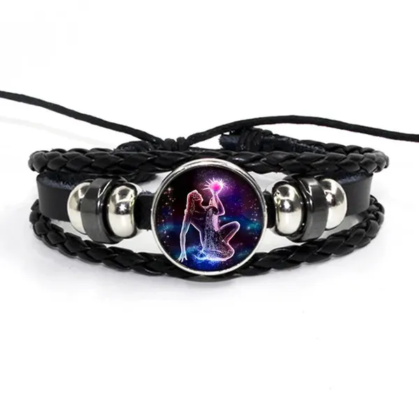 Zodiac_Leather_Braided_Bracelet_|_🔥FLAT_50%_OFF_SALE🔥