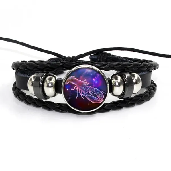 Zodiac_Leather_Braided_Bracelet_|_🔥FLAT_50%_OFF_SALE🔥