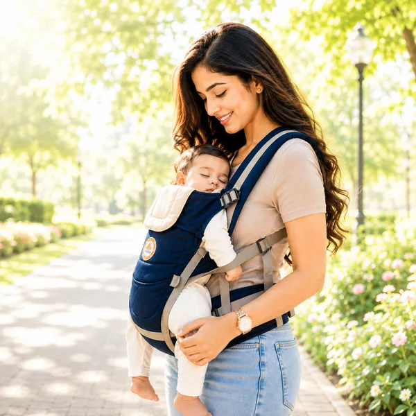Navy_Blue_Cotton_&_Polyester_Baby_Carrier_For_Kids