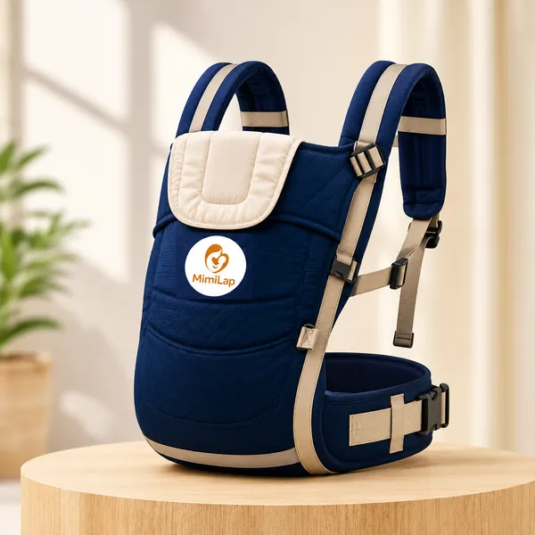 Navy_Blue_Cotton_&_Polyester_Baby_Carrier_For_Kids