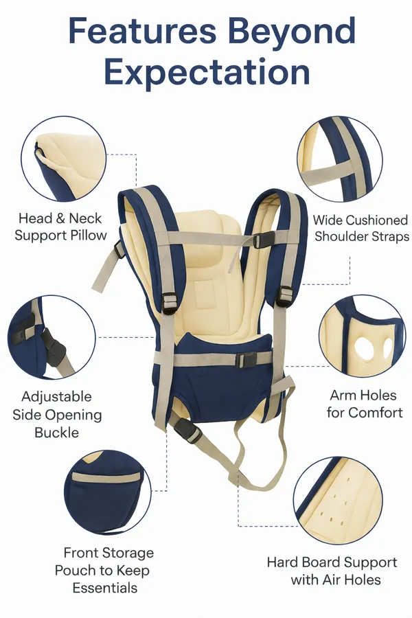 Navy_Blue_Cotton_&_Polyester_Baby_Carrier_For_Kids