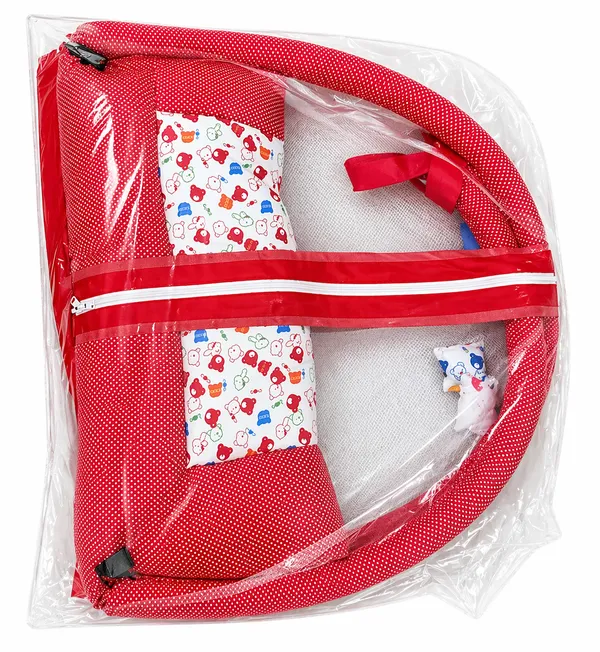 Baby_Bed_&_Play_Gym_with_Mosquito_Net_|_Portable_Foldable_Sleeping_Mat_with_Soft_Cushion_&_Pillow_|_Breathable,_Travel-Friendly_Baby_Nest_for_Newborn_to_12_Months