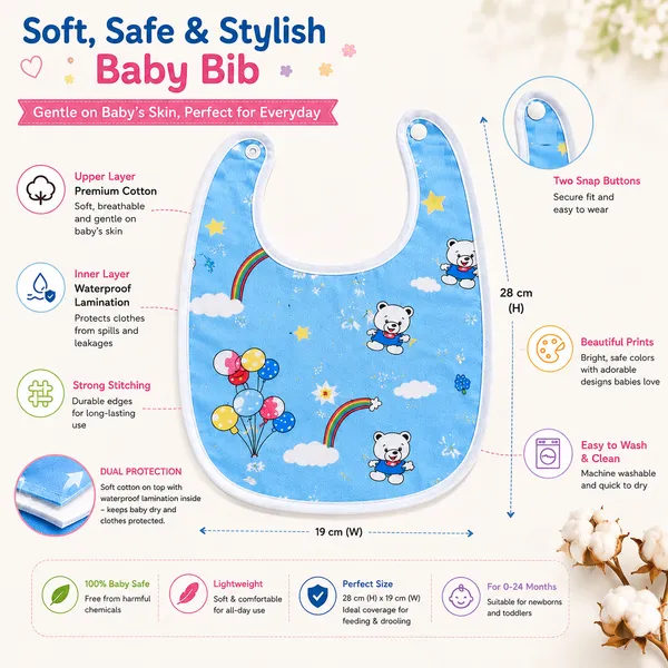Baby_Bibs_Set_of_8_|_100%_Cotton_with_Waterproof_Lamination