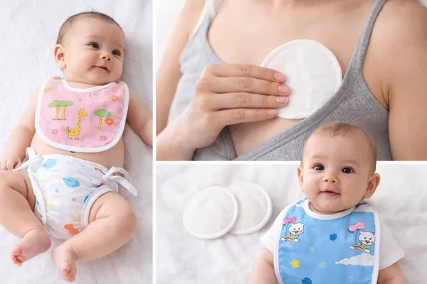MimiLap_Baby_Care_Essentials_Combo_Pack_of_12_|_6_Cotton_Langot,_4_Reusable_Breast_Pads_&_2_Soft_Bibs_|_Daily_Newborn_Hygiene_&_Feeding_Set_for_0–6_Months_(Multicolor)
