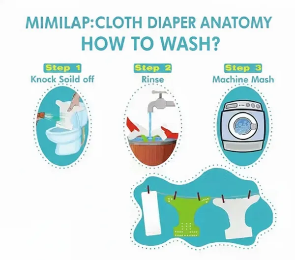 Reusable_Baby_Cloth_Diaper_for_Infants_|_Pack_of_2_Black_And_Light_Blue_Printed_Cotton_&_Polyester