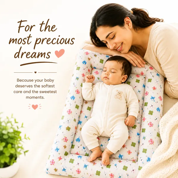 MimiLap_Baby_Mattress_Gadda_Set_of_3_|_Soft_&_Comfortable_Baby_Sleeping_Mats_|_70_×_50_cm_Each