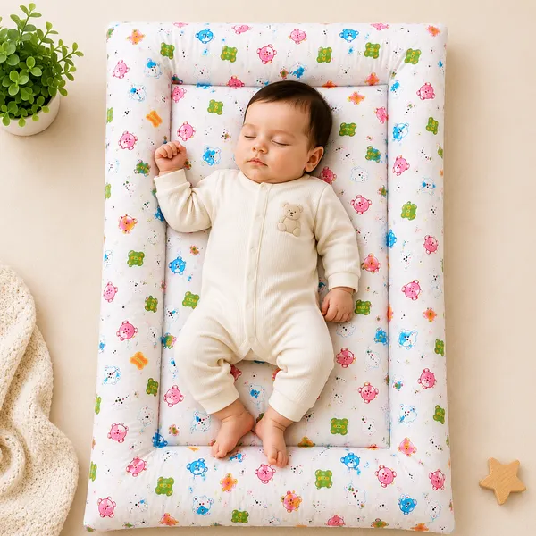 MimiLap_Baby_Mattress_Gadda_Set_of_3_|_Soft_&_Comfortable_Baby_Sleeping_Mats_|_70_×_50_cm_Each