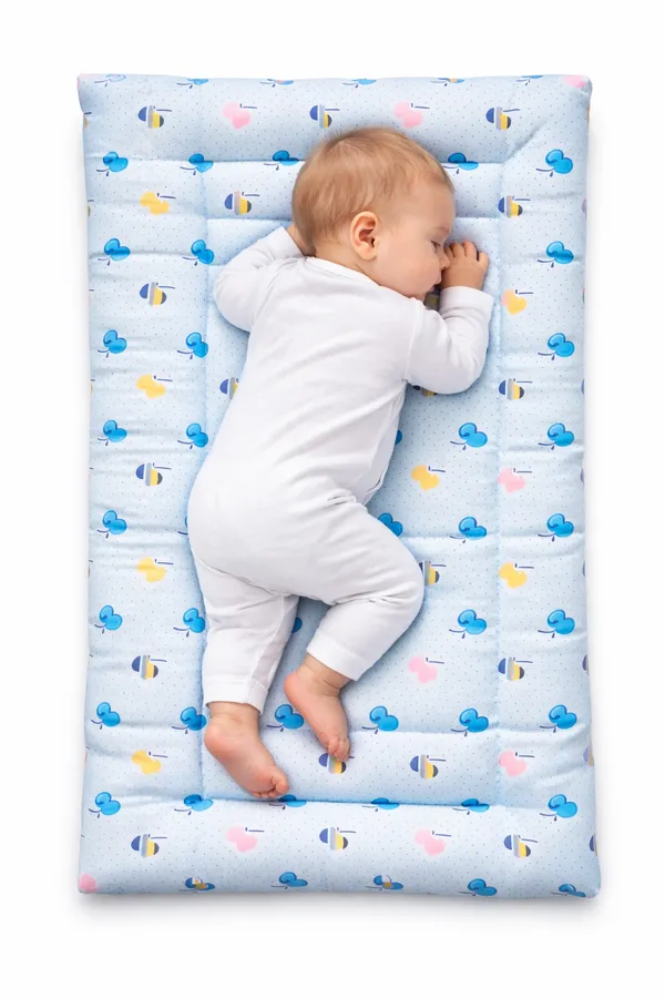 Mimilap_Baby_Bedding_Set_of_2_Gaddas_&_2_Dry_Sheets_(70x50_cm)_|_Waterproof,_Soft_Cotton,_Washable