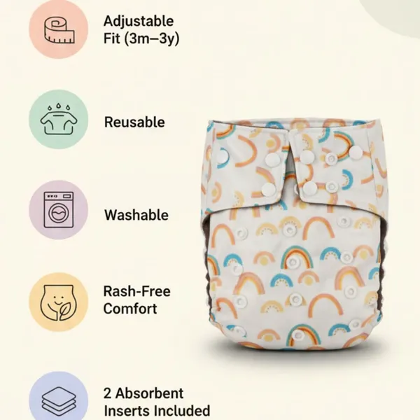 Premium_Baby_Cloth_Diapers_Pack_of_2_with_4_5-layer_Inserts_|_Adjustable_Washable_Cotton_Diaper_for_Newborn_to_Toddler_(3_M–36_M)_|_Leak-Proof,_Skin_Friendly,_Eco-Friendly_|_Multicolor_Rainbow_and_Lama_Printed
