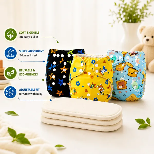 Reusable_Cloth_Diapers_Combo_Pack_of_3_with_3_Premium_3-Layer_Inserts_|_Washable,_Adjustable,_Leakproof,_Super_Absorbent_|_Free_Size_(0–3_Years)