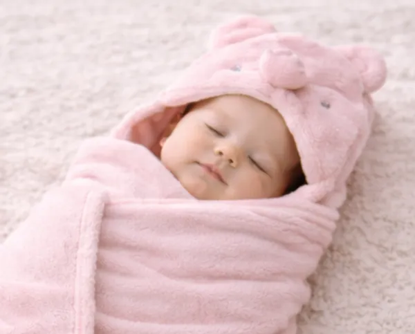 Pink_Cotton_&_Polyester_Baby_Hood_Wrapper_For_New_Born_Baby__|__Large_Size__|__0_to_36_months__|__Bath_Towel