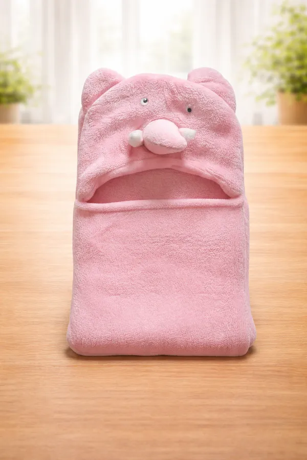 Pink_Cotton_&_Polyester_Baby_Hood_Wrapper_For_New_Born_Baby__|__Large_Size__|__0_to_36_months__|__Bath_Towel