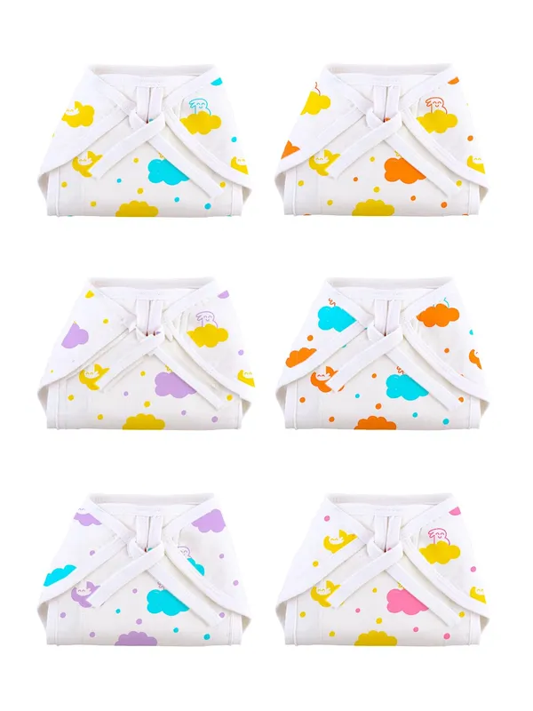 Multi_Colour_Cotton_&_Polyester_Mimilap_Basic_Newborn_Langot_Nappy_For_Kids
