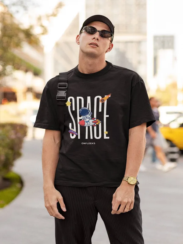 Black_Cotton_Oversized_Cosmic_Explorer_T-Shirt_For_Men