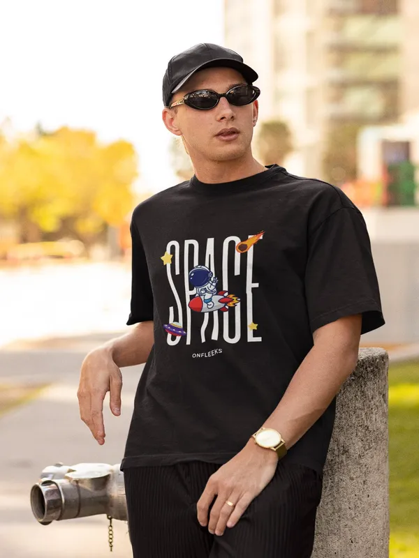 Black_Cotton_Oversized_Cosmic_Explorer_T-Shirt_For_Men