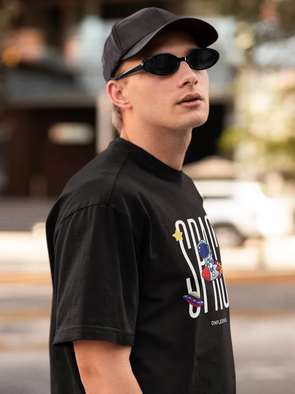 Black_Cotton_Oversized_Cosmic_Explorer_T-Shirt_For_Men