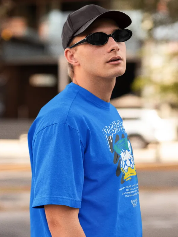 Blue_Cotton_Oversized_T-Shirt_For_Men