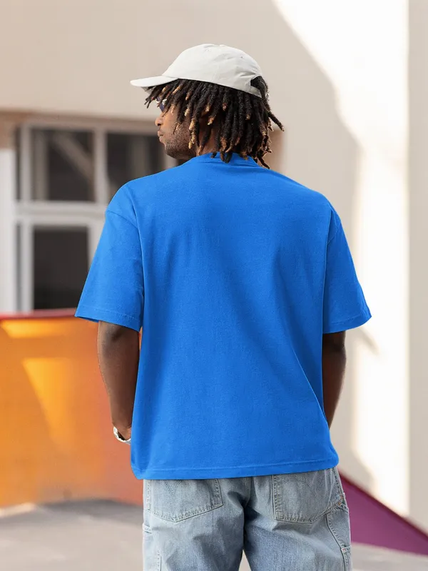 Blue_Cotton_Oversized_T-Shirt_For_Men
