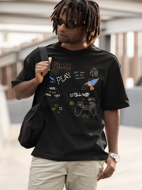Black_Cotton_Oversized_T-Shirt_For_Men