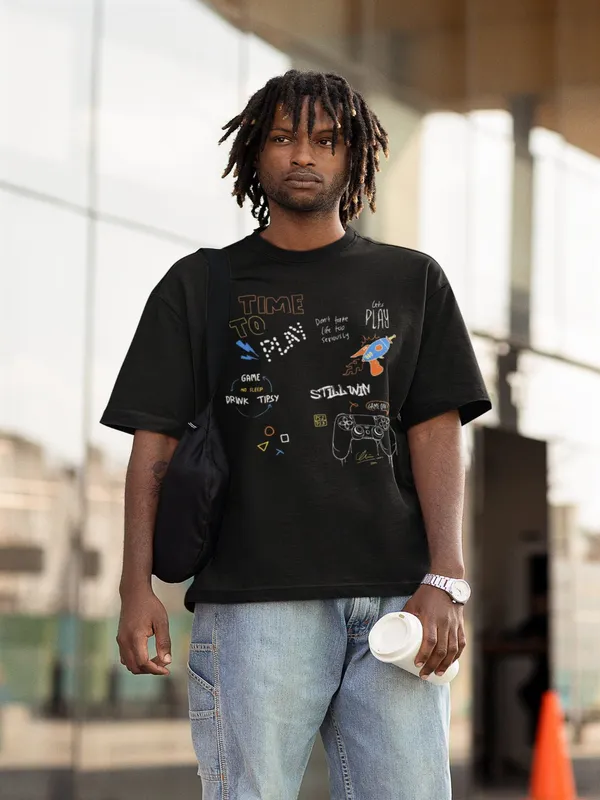Black_Cotton_Oversized_T-Shirt_For_Men