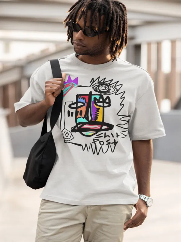 Off-White_Cotton_Oversized_Shit_Post_T-Shirt_For_Men