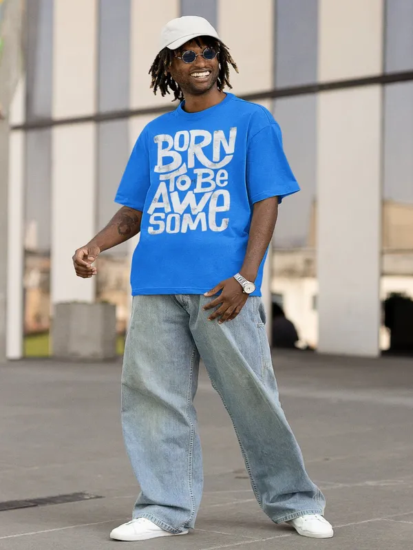 Blue_Cotton_Oversized_T-Shirt_For_Men