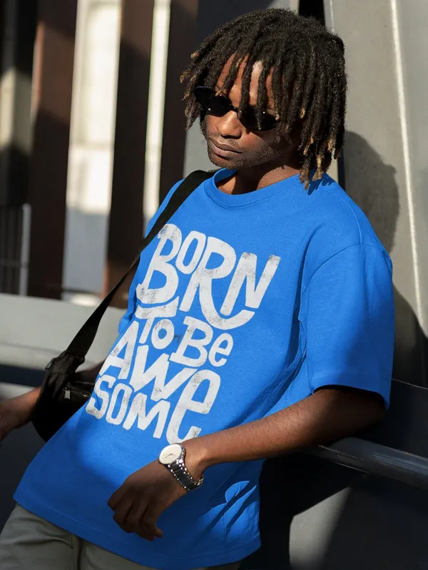 Blue_Cotton_Oversized_T-Shirt_For_Men