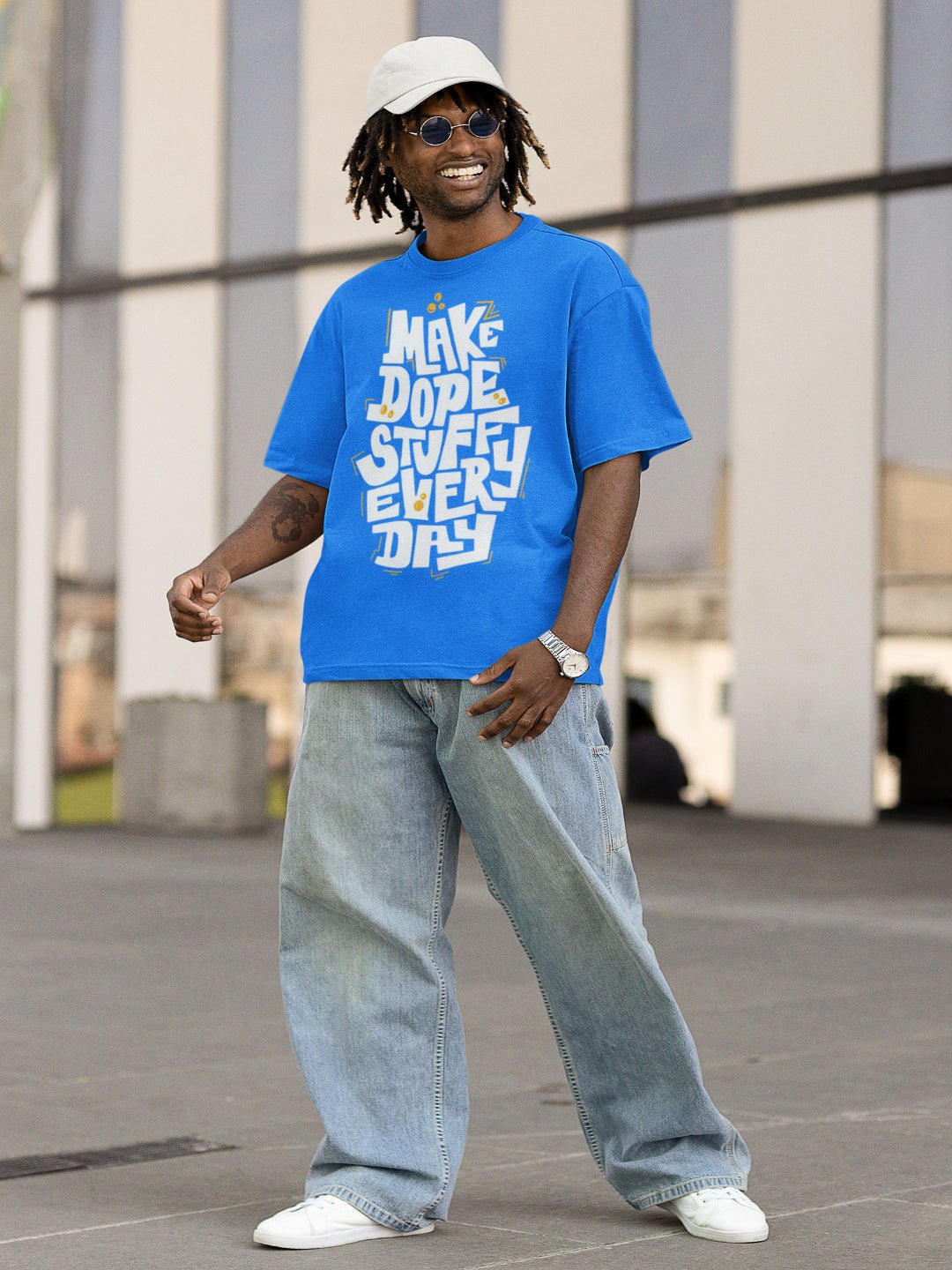Blue_Cotton_Oversized_T-Shirt_For_Men
