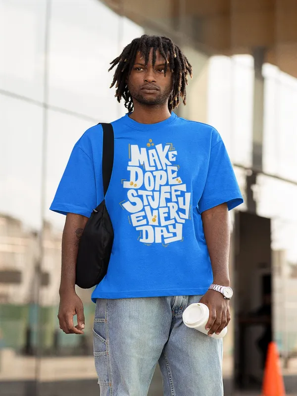 Blue_Cotton_Oversized_T-Shirt_For_Men