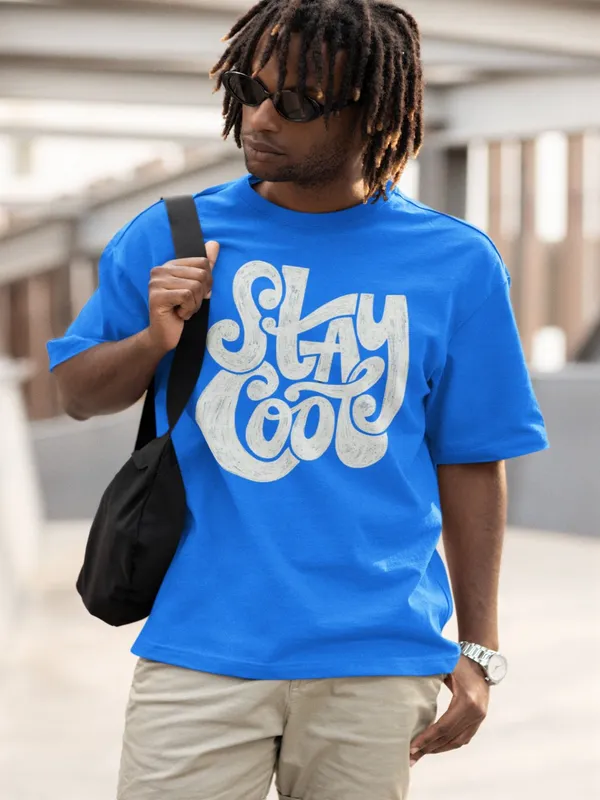Blue_Cotton_Oversized_T-Shirt_For_Men