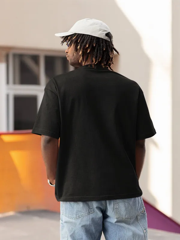 Black_Cotton_Oversized_Brooklyn_Vibes_T-Shirt_For_Men