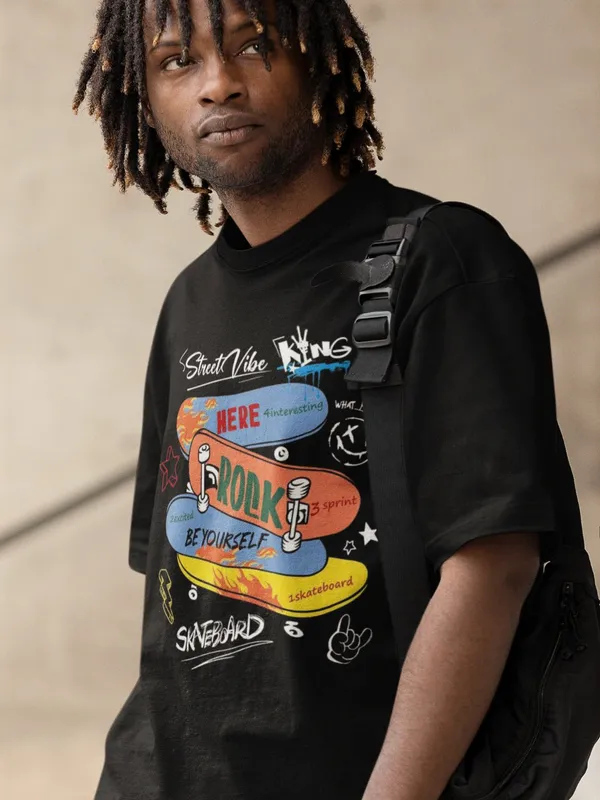 Black_Cotton_Oversized_Brooklyn_Vibes_T-Shirt_For_Men