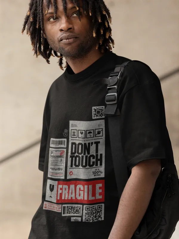 Black_Cotton_Oversized_Handle_With_Care_T-Shirt_For_Men