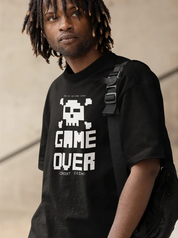 Black_Cotton_Oversized_Game_Over_T-Shirt_For_Men