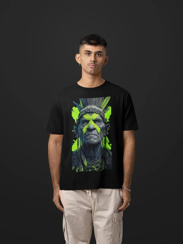 Black_Cotton_Oversized_Electric_Ancestry_T-Shirt_For_Men