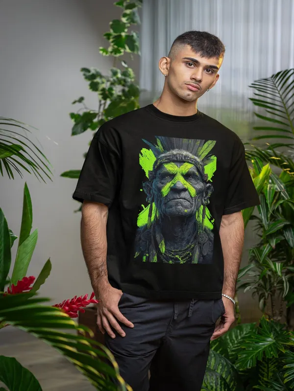 Black_Cotton_Oversized_Electric_Ancestry_T-Shirt_For_Men