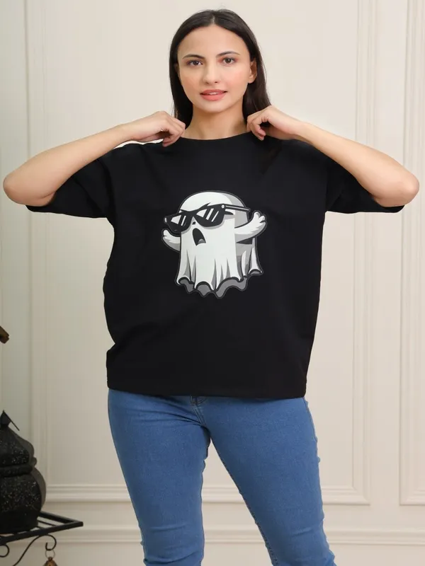 Black_Cotton_Oversized_T-Shirt_For_Women
