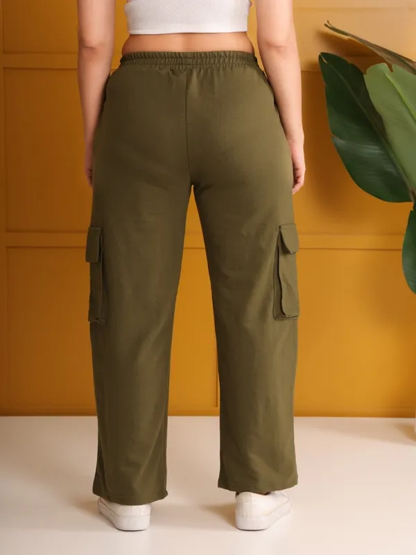 Olive_Green_Cotton_Wide-Leg_Jogger_For_Women