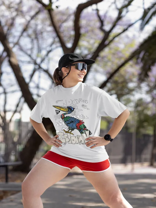 Off-White_Cotton_Oversized_Sketch_&_Style_T-Shirt_For_Women
