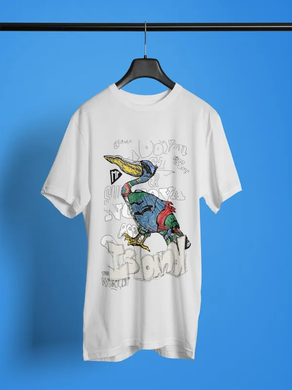 Off-White_Cotton_Oversized_Sketch_&_Style_T-Shirt_For_Women