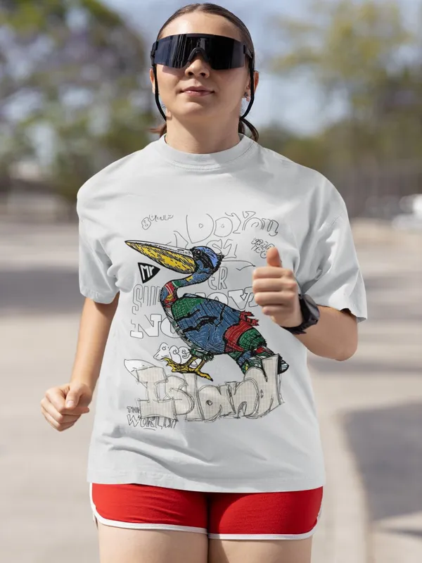 Off-White_Cotton_Oversized_Sketch_&_Style_T-Shirt_For_Women