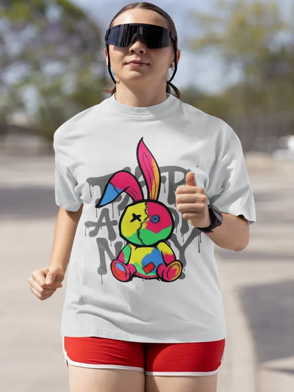 Off-White_Cotton_Oversized_Dan_Bunny_T-Shirt_For_Women