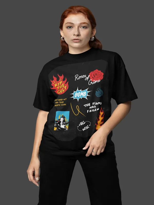 Black_Cotton_Oversized_T-Shirt_For_Women