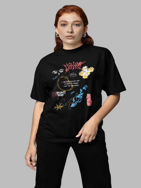 Black_Cotton_Oversized_T-Shirt_For_Women