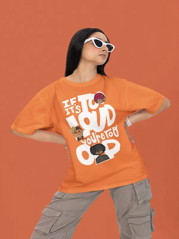 Orange_Cotton_Oversized_T-Shirt_For_Women